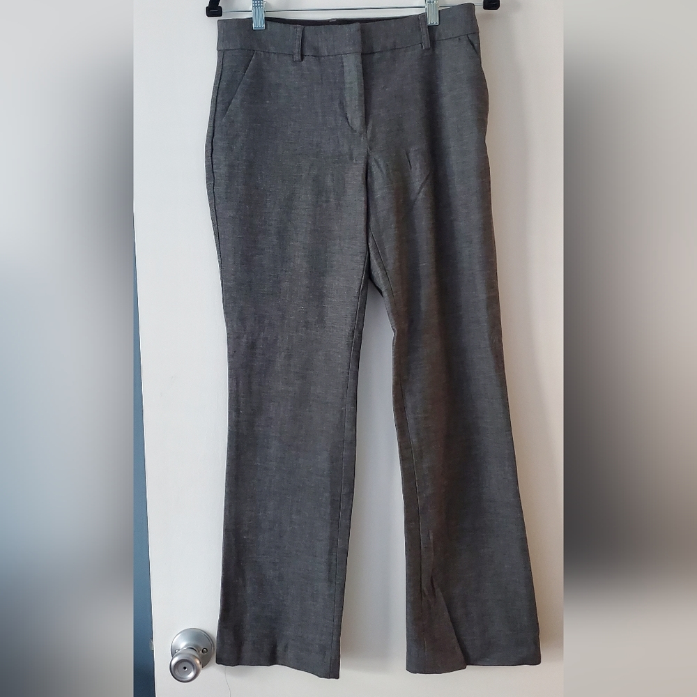 Express Size 6S Columnist Barely Boot Mid Rise Dark Gray dress pants